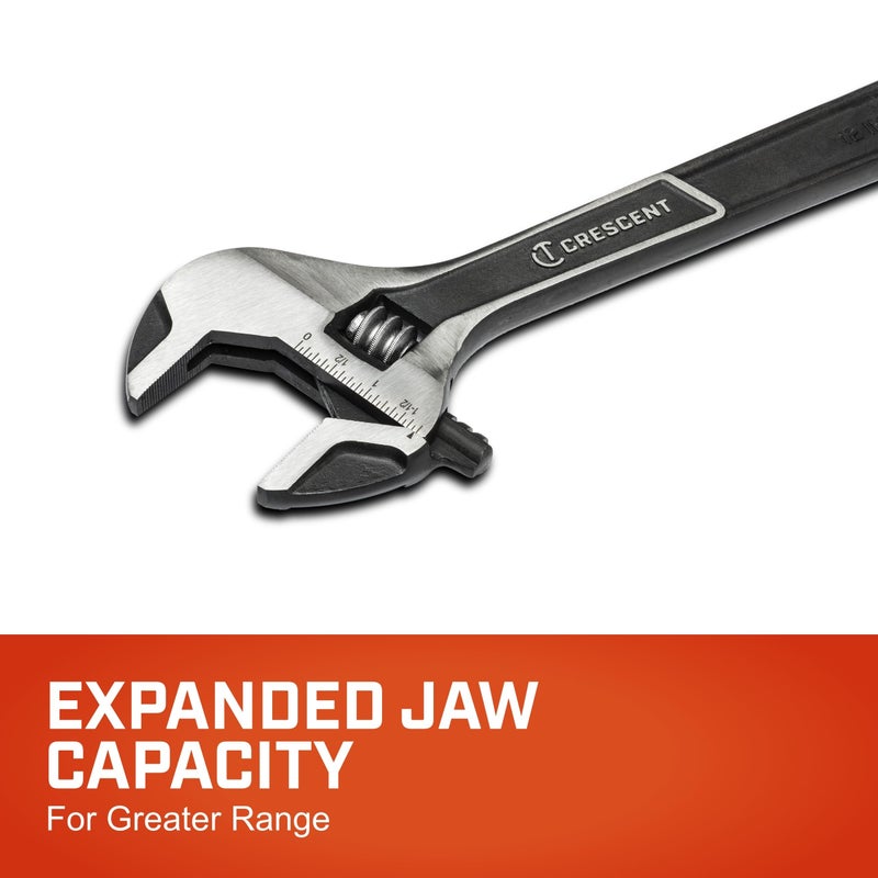 Crescent 12" Wide Jaw Adjustable Wrench - ATWJ212VS, Multicolor - Image 2